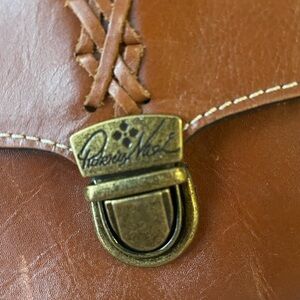 Vintage PATRICIA NASH .Brown Leather Women Bag.